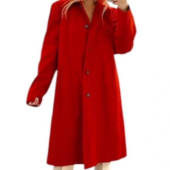 Banana Republic Red Coat (NWOT) - Picture 3 of 7